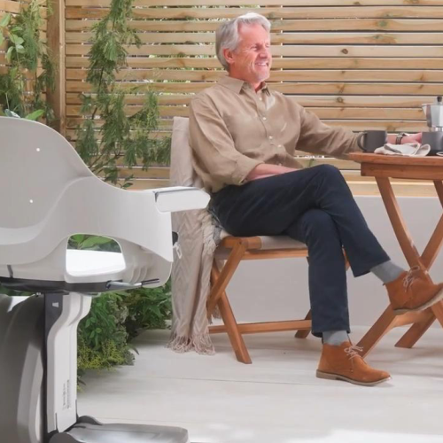AccessBDD HomeGlide Outdoor stair lift of San Francisco